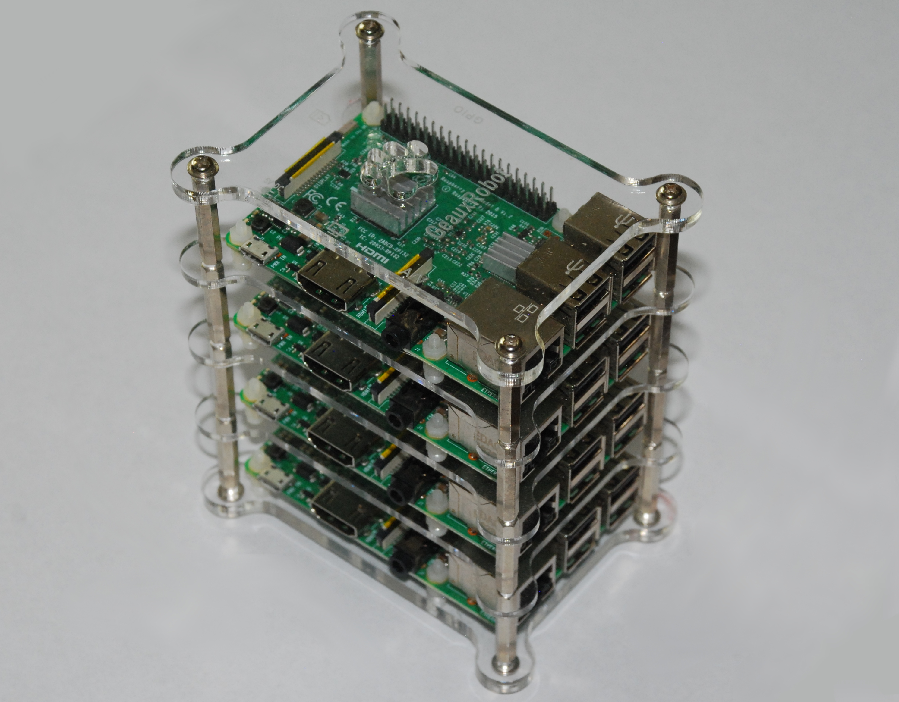 PI3 compute nodes in stackable case